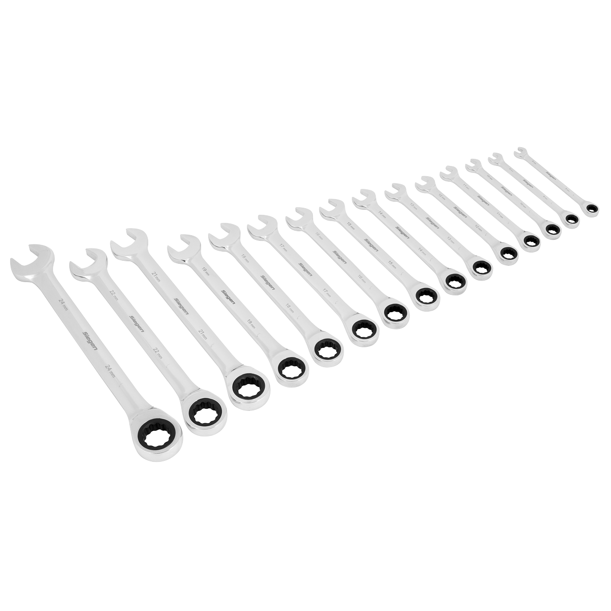 Combination Ratchet Spanner Set 15pc