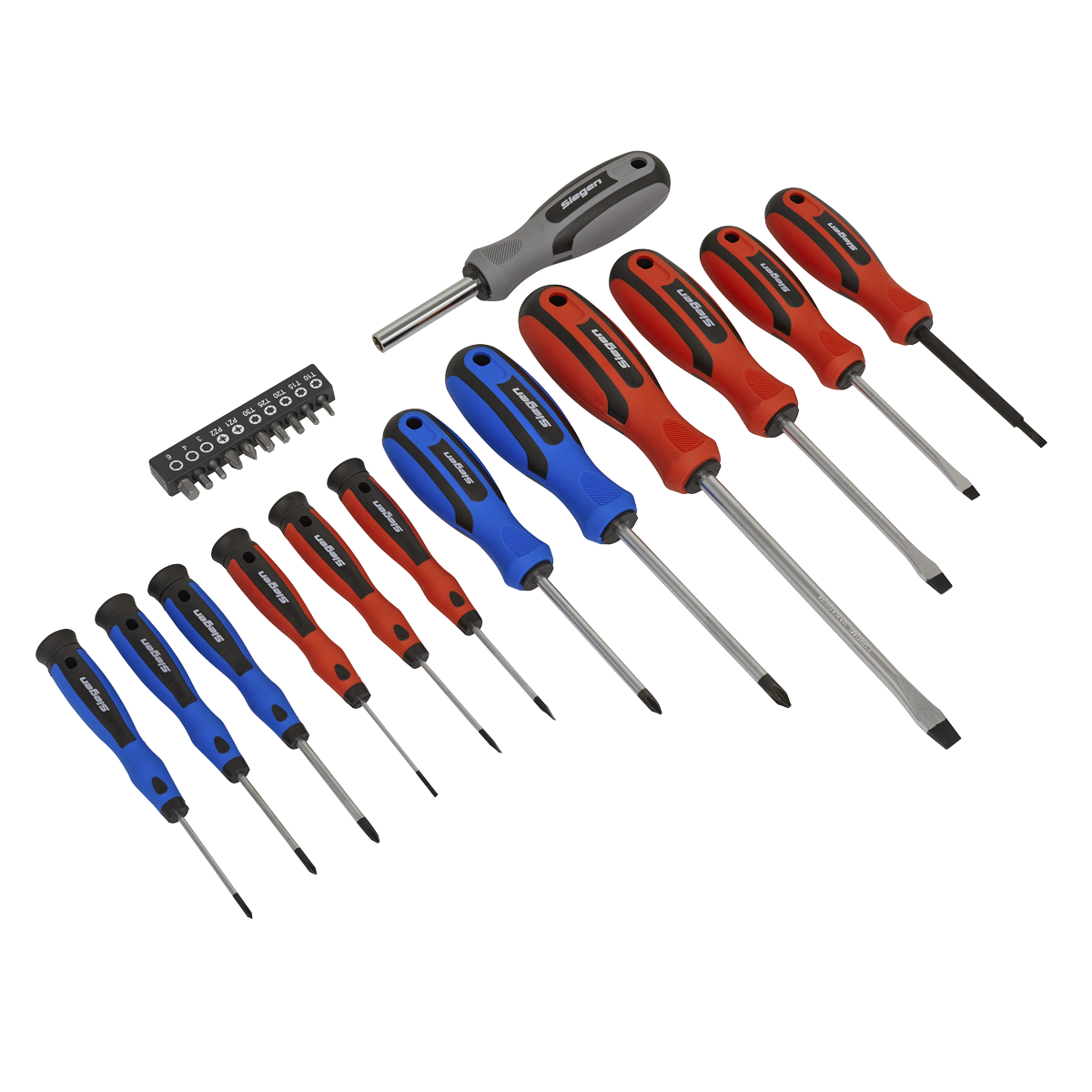 Siegen Soft Grip Screwdriver & Bit Set 23pc