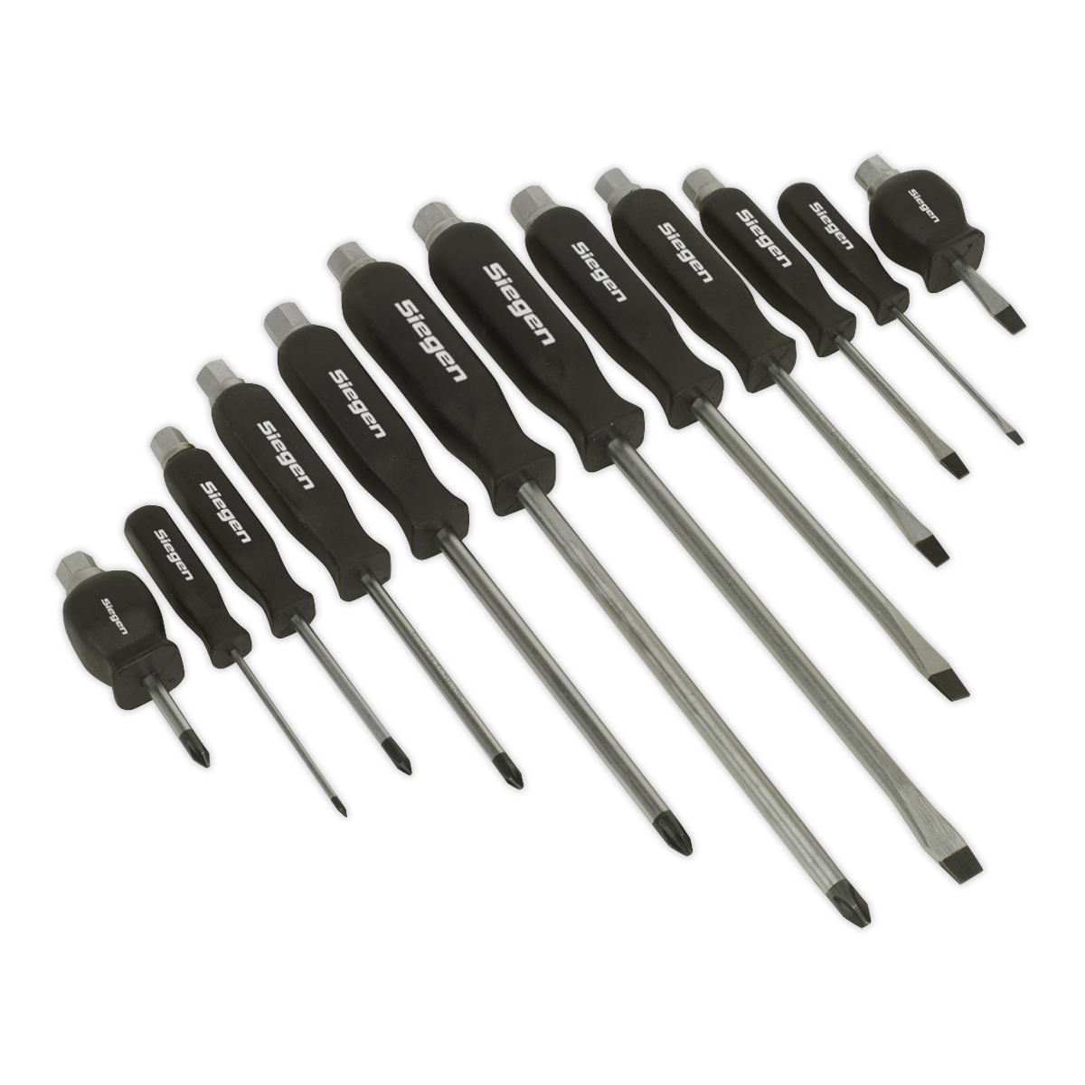 Siegen Hammer-Thru Screwdriver Set 12pc