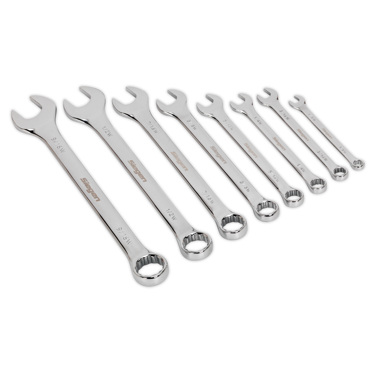 Siegen Whitworth Combination Spanner Set 8pc