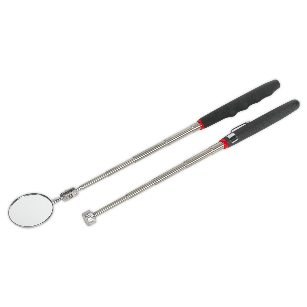 Siegen Telescopic Magnetic Pick-Up Tool & Inspection Mirror Set 2pc
