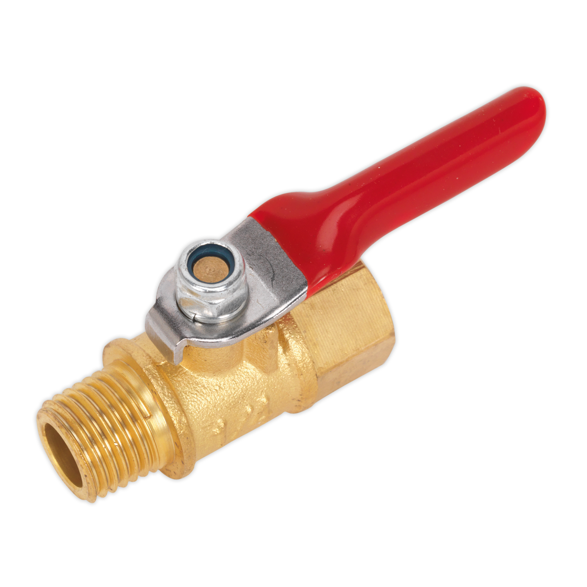 Lever Ball Valve 1/4"BSPT Male x 1/4"BSP Female