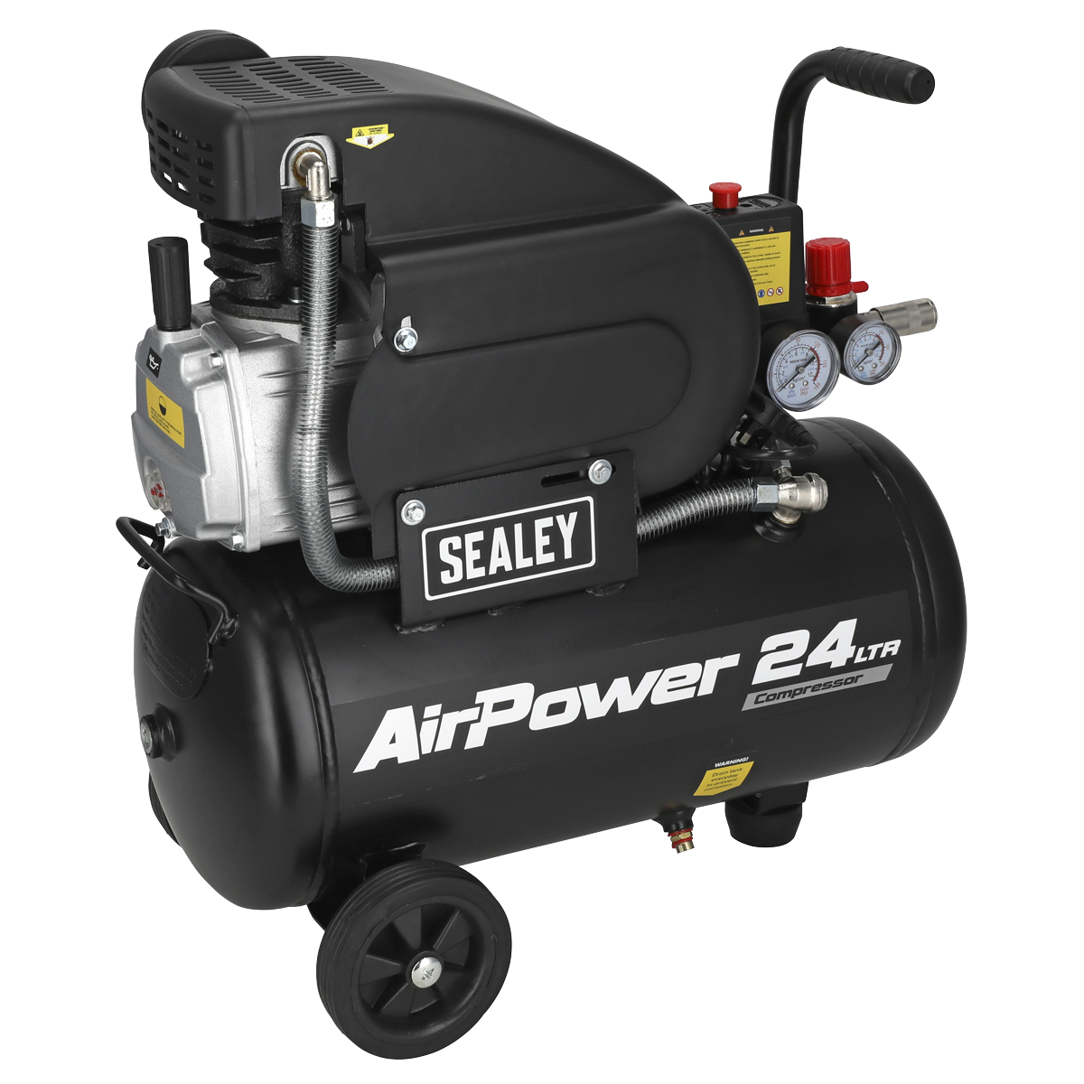 24L Direct Drive Air Compressor with Wheels, 2hp (SAC2420A)