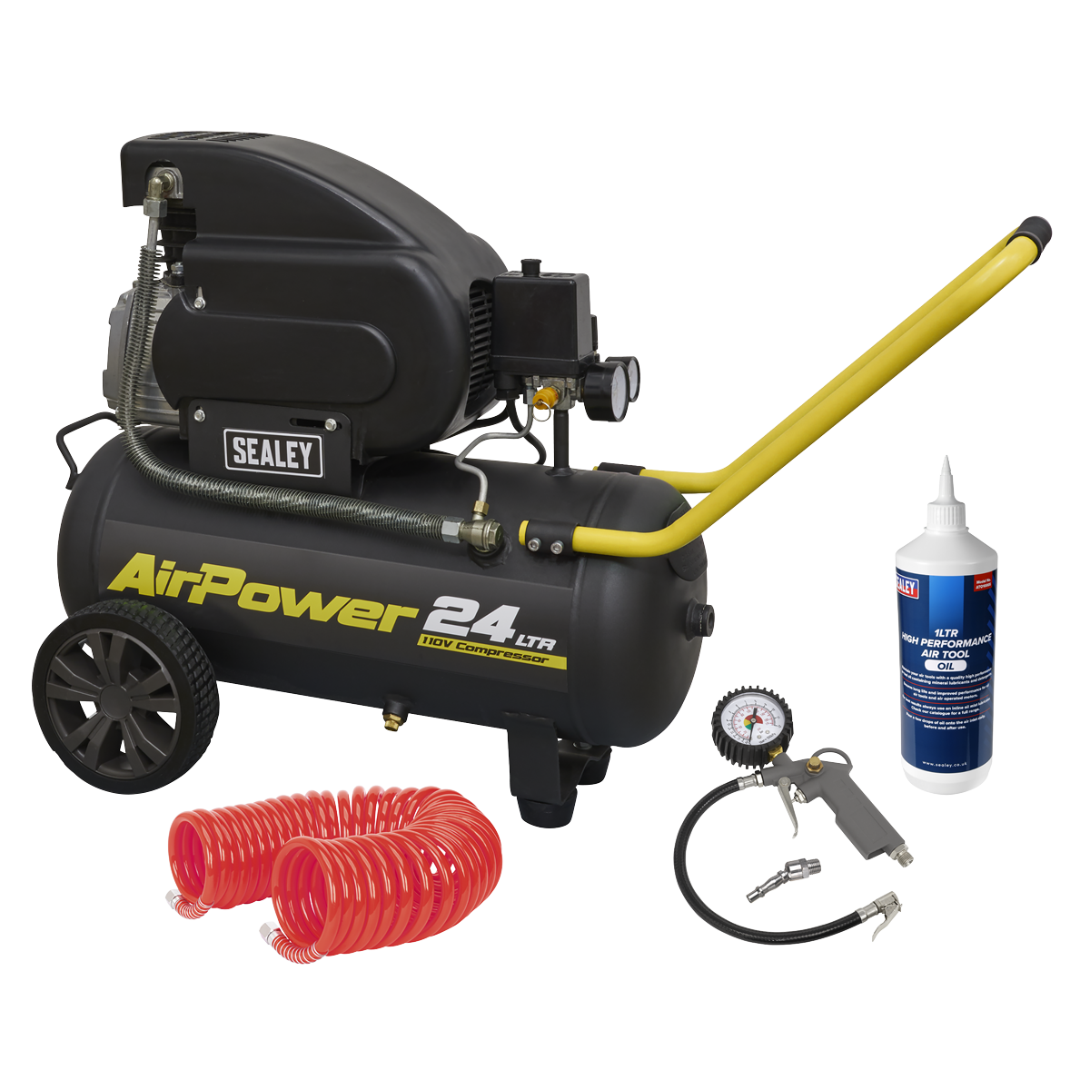 24L Direct Drive Air Compressor Combo 2hp 110V