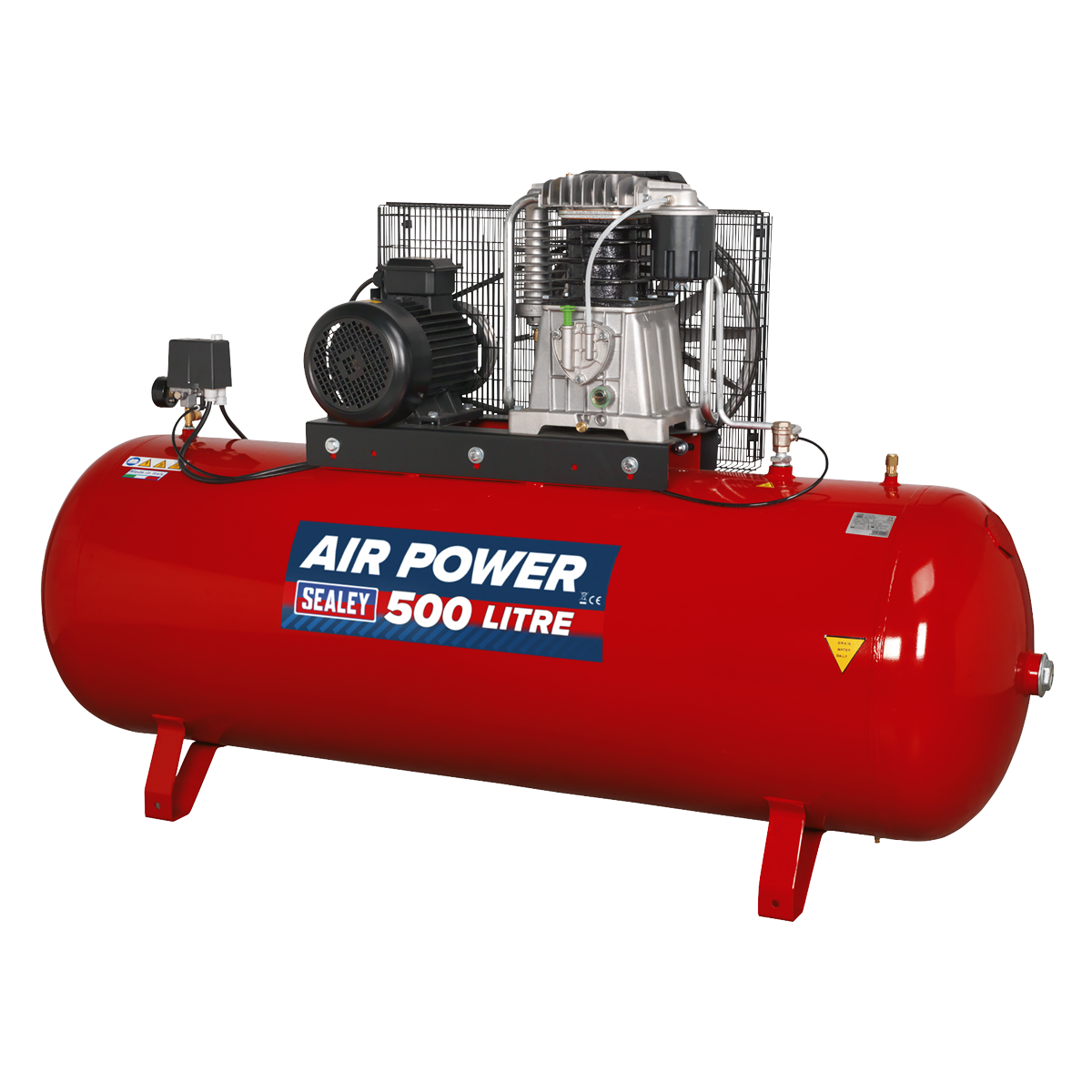 500L Belt Drive Air Compressor with Cast Cylinders 7.5hp 3ph 2-Stage