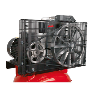 270L Vertical Belt Drive Air Compressor with Cast Cylinders 7.5hp 3ph 2-Stage