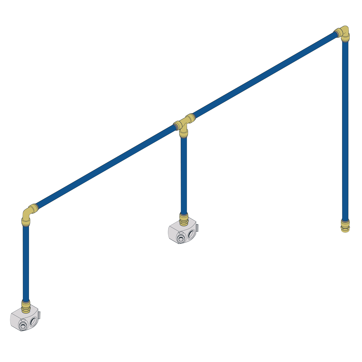 SharkBite® 12m 2-Drop Air Supply System Kit