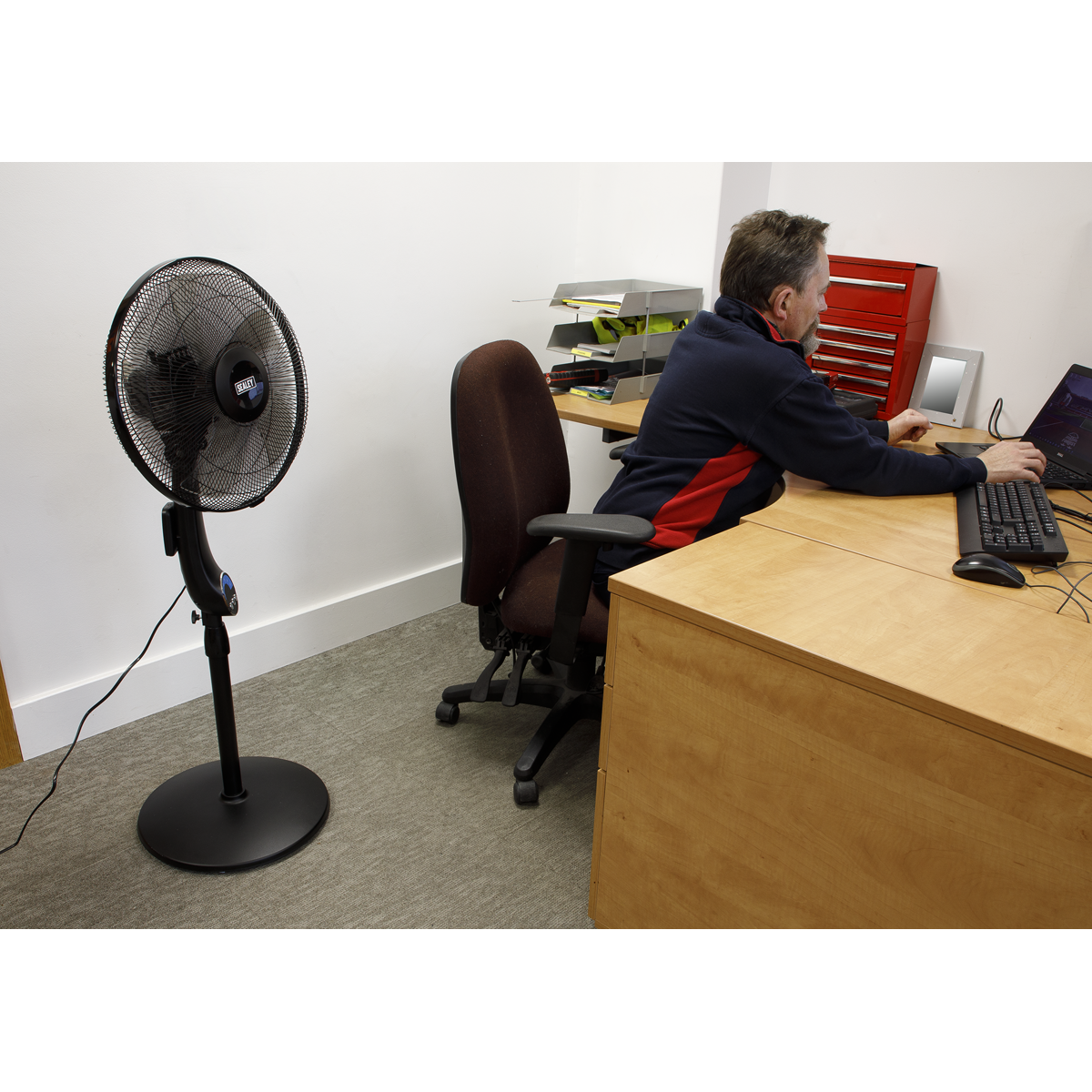 Quiet High Performance Oscillating Pedestal Fan 16", 5-Speed (SFF16Q)
