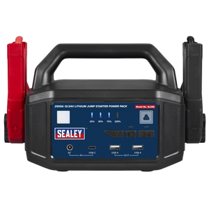 2500A 12/24V Lithium Jump Starter Power Pack