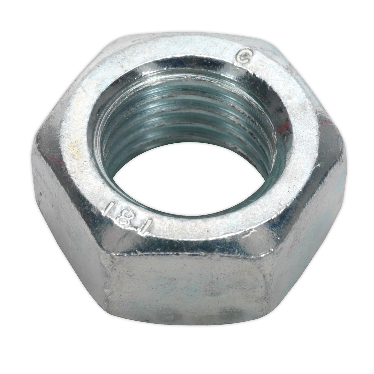 Zinc Plated Steel Nut M20, DIN 934 - Pack of 10