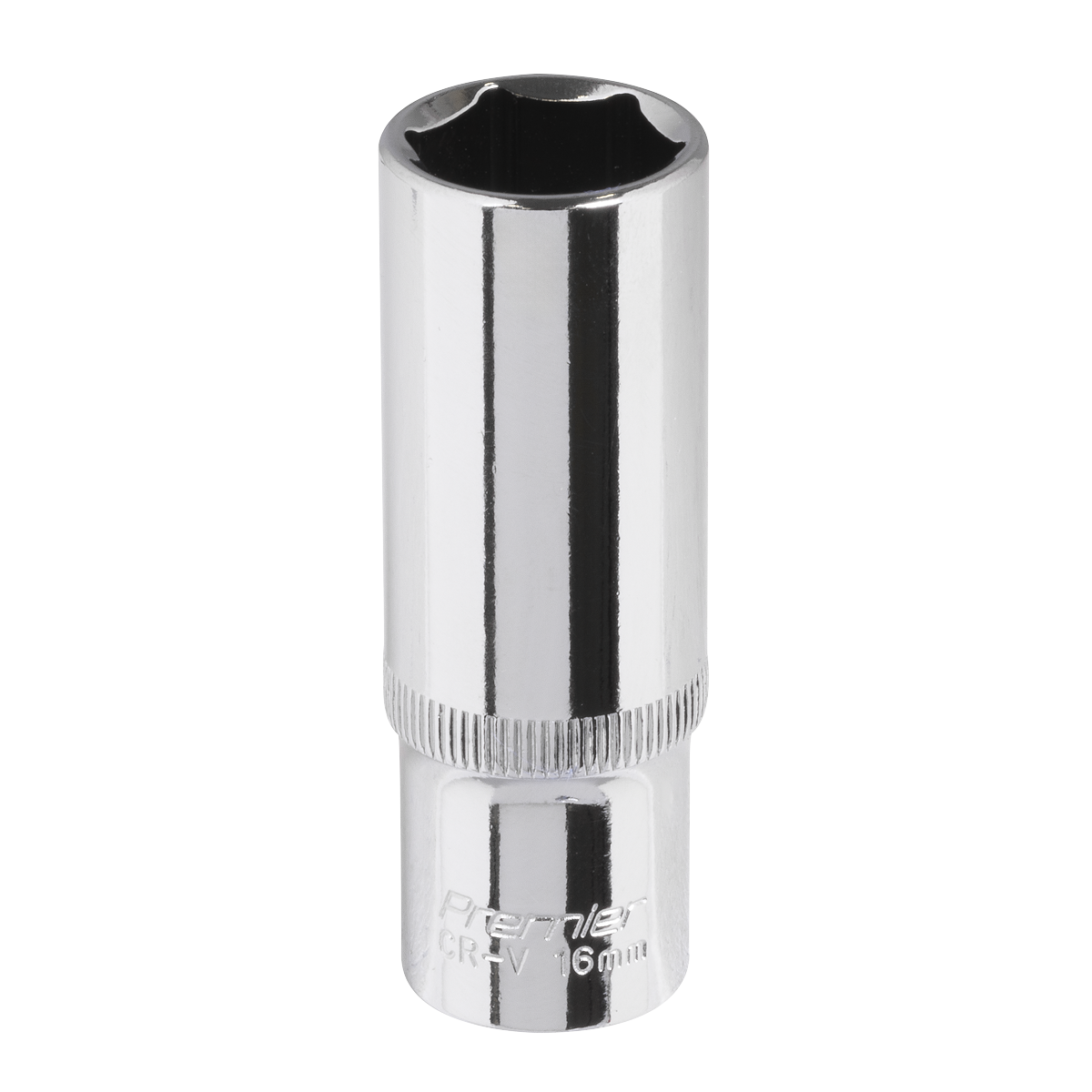 Premier Fully Polished Deep Socket 3/8"Sq Drive 16mm