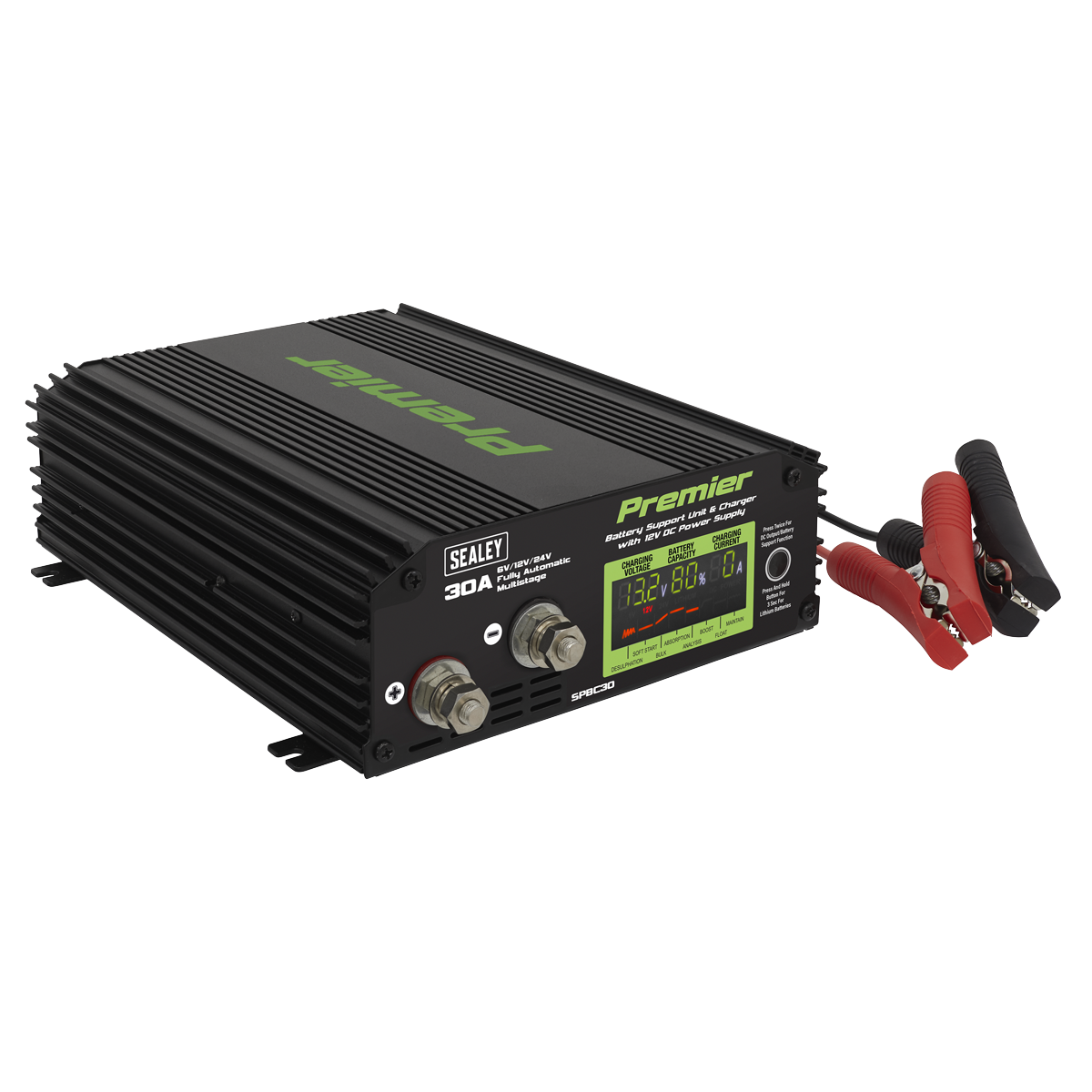 Premier Battery Support Unit Charger & Maintainer 30A