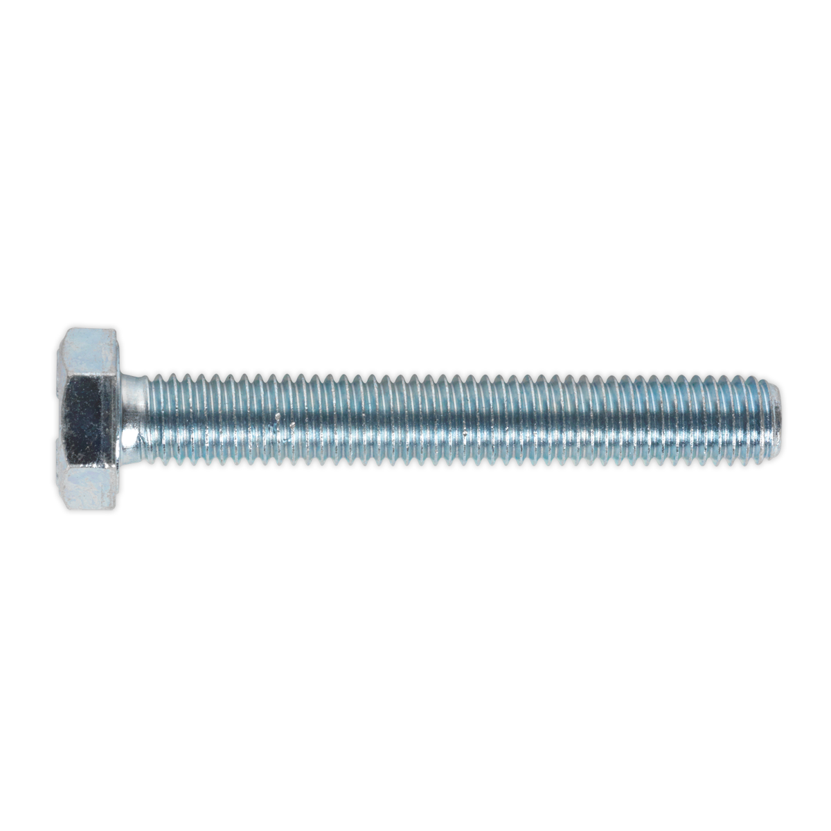 8.8 Zinc Plated HT Setscrew M10 x 70mm, DIN 933 - Pack of 25
