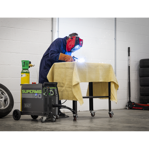 Professional Gas/Gasless MIG Welder with Binzel® Euro Torch 180A 230V