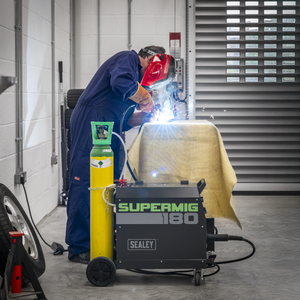 Professional Gas/Gasless MIG Welder with Binzel® Euro Torch 180A 230V