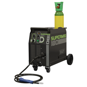 Professional Gas/Gasless MIG Welder with Binzel® Euro Torch 180A 230V