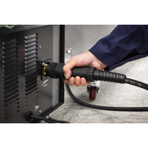 Professional Gas/Gasless MIG Welder with Binzel® Euro Torch 200A 230V