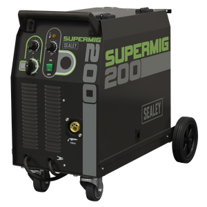 Professional Gas/Gasless MIG Welder with Binzel® Euro Torch 200A 230V