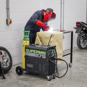Professional Gas/Gasless MIG Welder with Binzel® Euro Torch 270A 230V