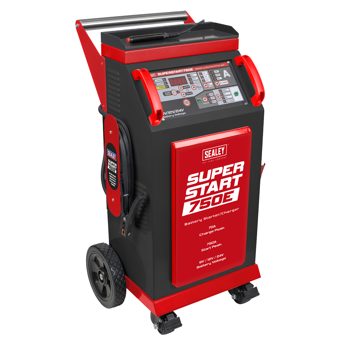 6/12/24V Battery Starter/Charger 750A