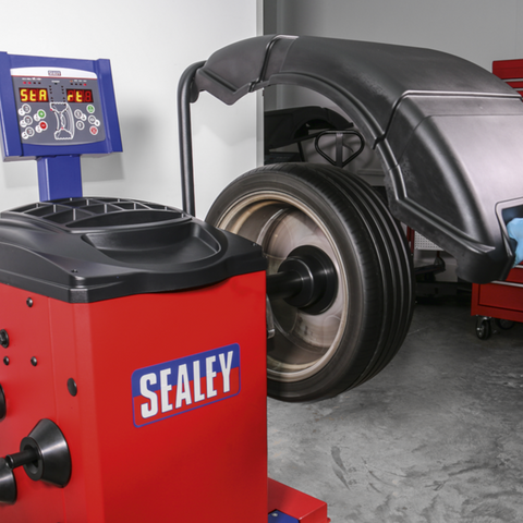 Sealey Semi-Automatic Wheel Balancer - B