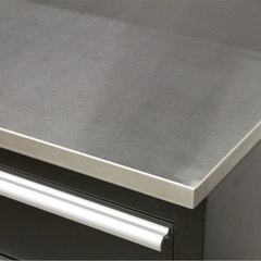 Sealey APMS09 Superline Pro Modular Stainless Steel Worktop 1550mm for Floor Tool Cabinet Garage Workshop Box