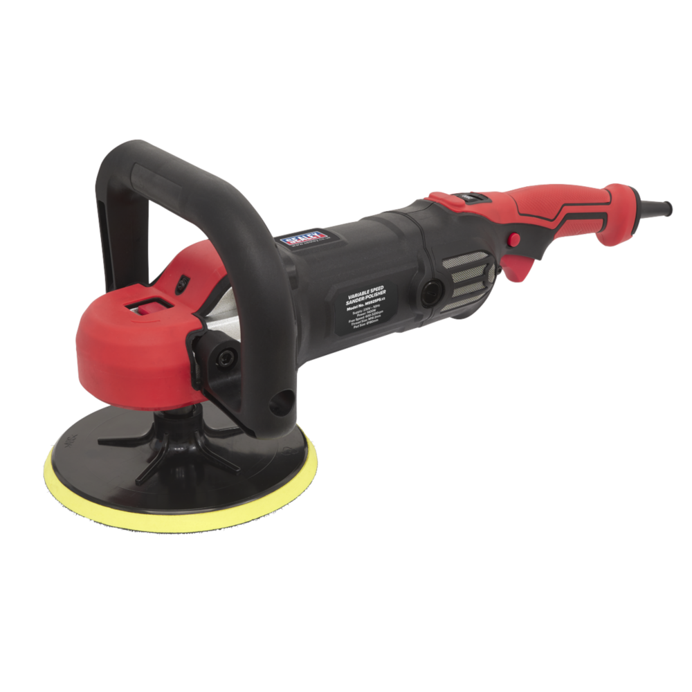 Sealey MS925PS Variable Speed Sander Polisher, 180mm, 1400W 230V