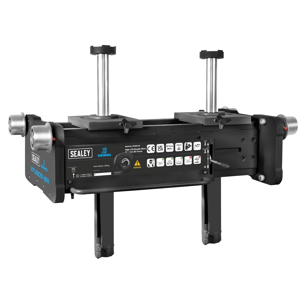 Viking Pit Jack 20 Tonne High Lift Double Ram