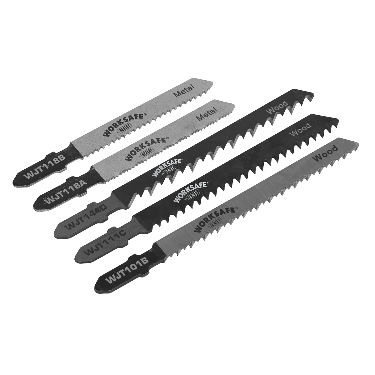 Worksafe® Assorted Jigsaw Blades - Pack of 5