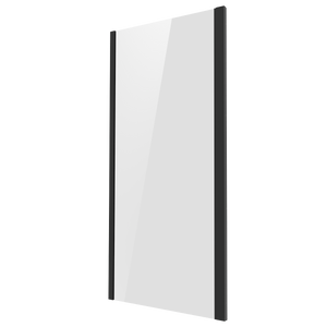 Side Panel for Sliding Shower Doors, 6mm Tempered Glass - Black