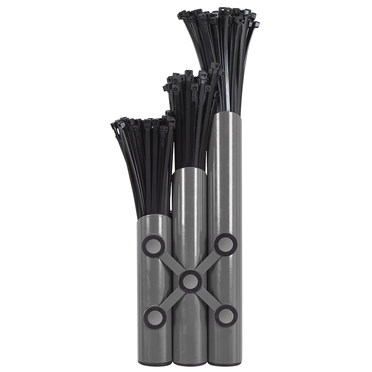 Large Magnetic Cable Tie Holder - Grey