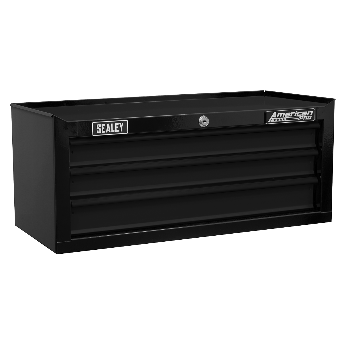 American PRO® Mid-Box Tool Chest 3 Drawer - Black