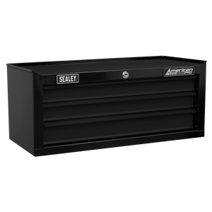 American PRO® Mid-Box Tool Chest 3 Drawer - Black