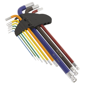 Premier Extra-Long Ball-End Hex Key Set 9pc
