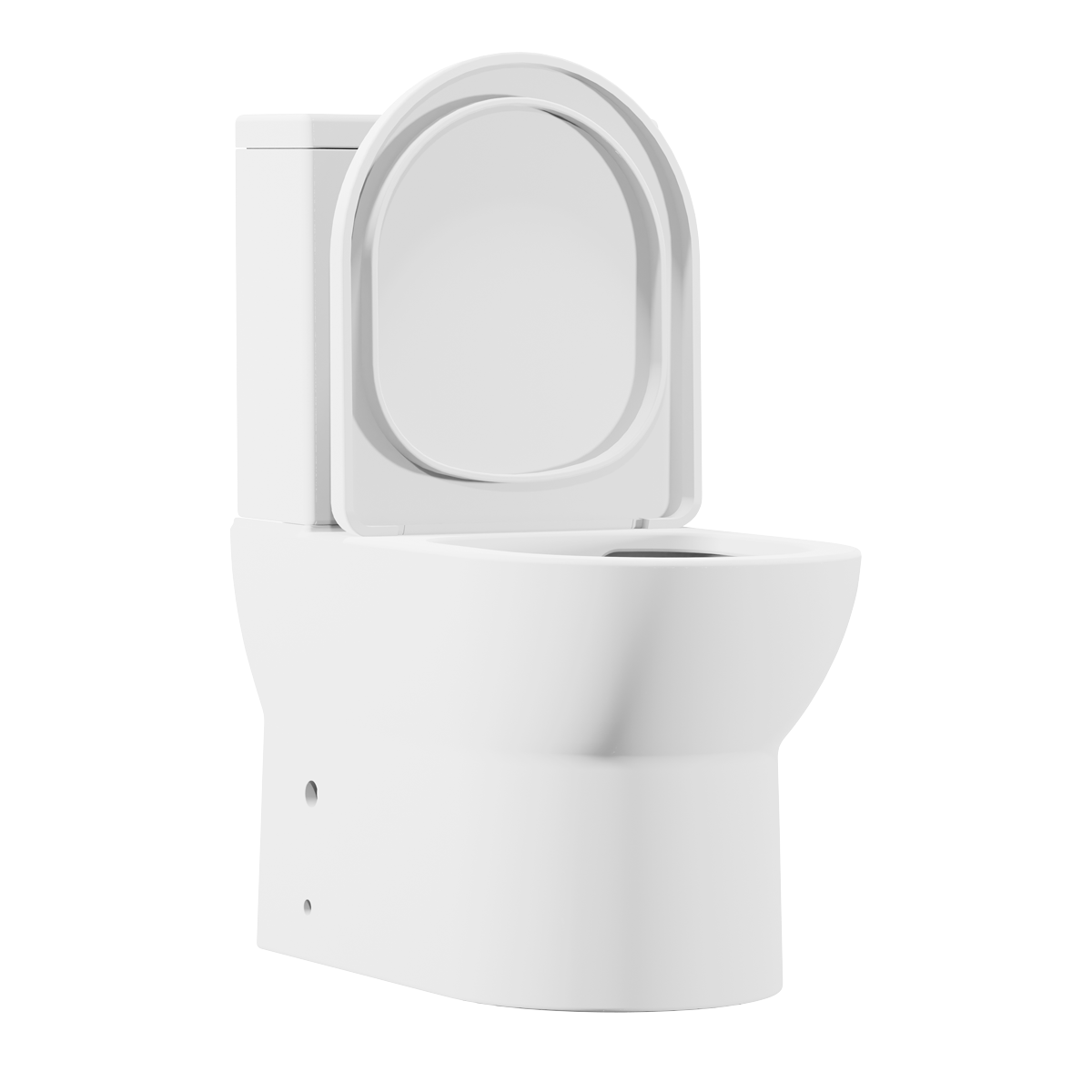 Baridi Close-Coupled Toilet with Soft Close Seat, Dual Flush Cistern & Rimless Flush – White
