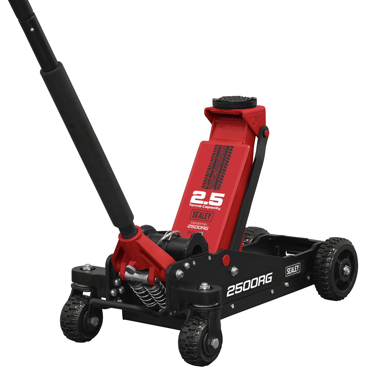 Big Wheel Hybrid Trolley Jack with Rocket Lift, 2.5 Tonne (2500RG)