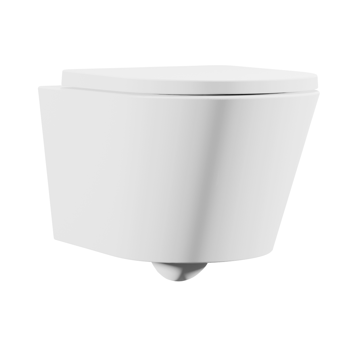 Wall Hung Toilet with Soft Close Seat & Rimless Flush – White