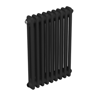 Baridi Horizontal Traditional 2 Column Radiator 600 x 427mm – Black