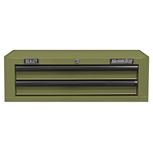 Superline PRO® Mid-Box Tool Chest 2 Drawer - Khaki