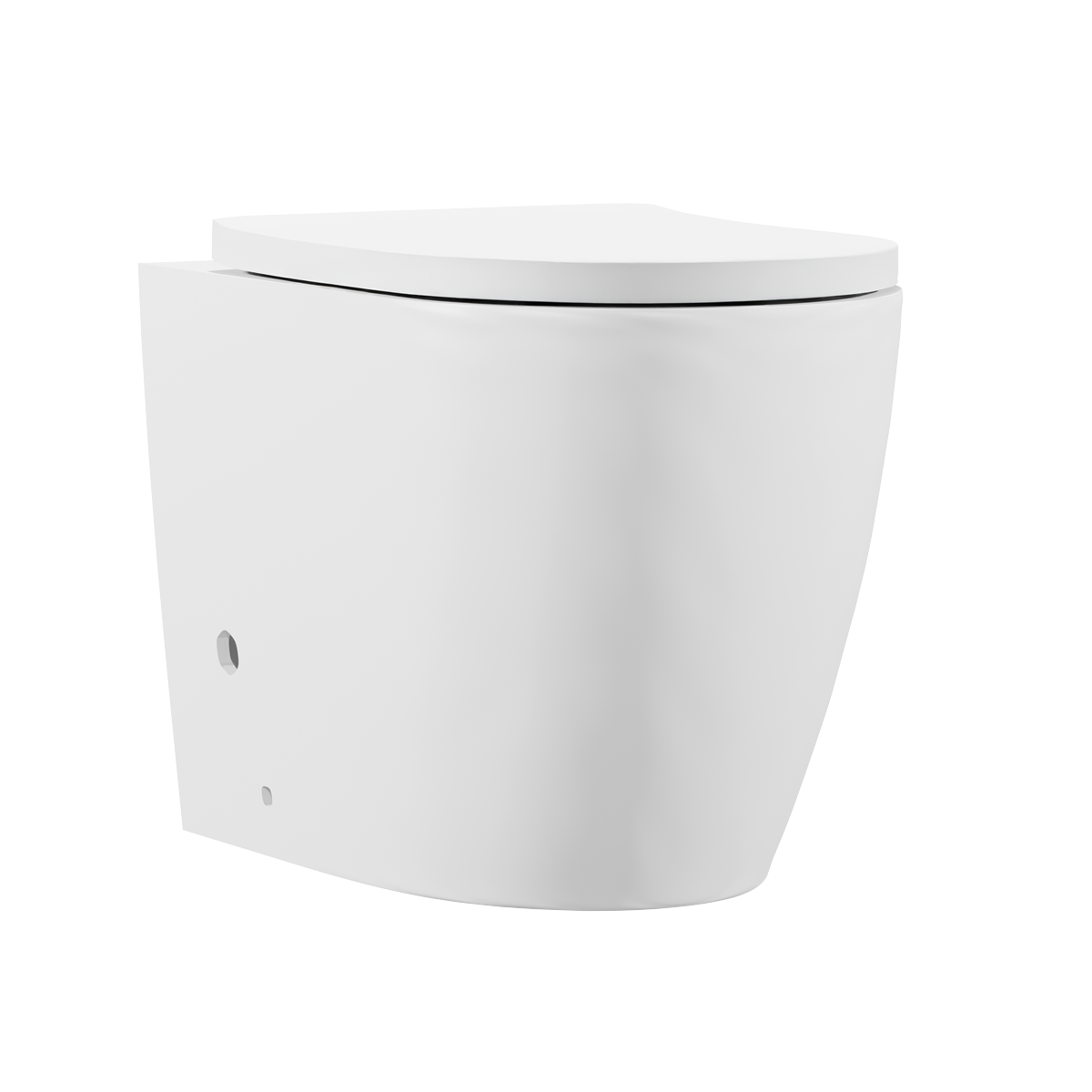 Back-to-Wall Toilet with Soft Close Seat & Rimless Flush – White