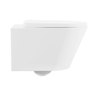 Wall Hung Toilet with Soft Close Seat & Rimless Flush – White