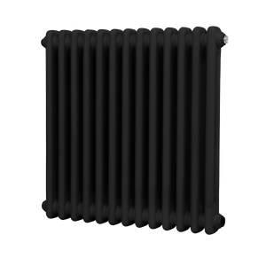 Baridi Horizontal Traditional 2 Column Radiator 600 x 607mm – Black
