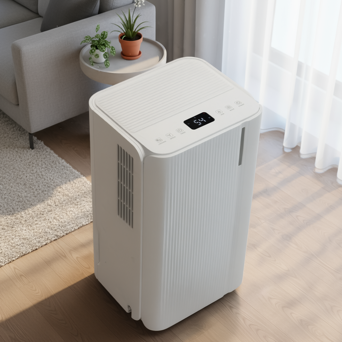 Baridi Dehumidifier with Digital Display & 24hr Timer 12L - White