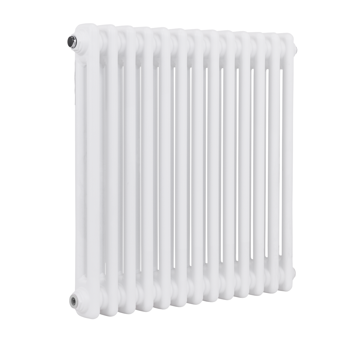 Baridi Horizontal Traditional 2 Column Radiator 600 x 607mm – White