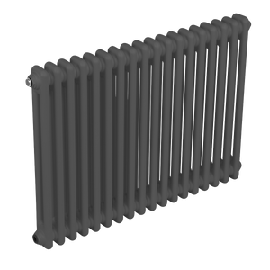 Baridi Horizontal Traditional 2 Column Radiator 600 x 832mm – Anthracite