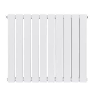 Baridi Horizontal Radiator Contemporary Double Flat Panel Design 600 x 700mm - White