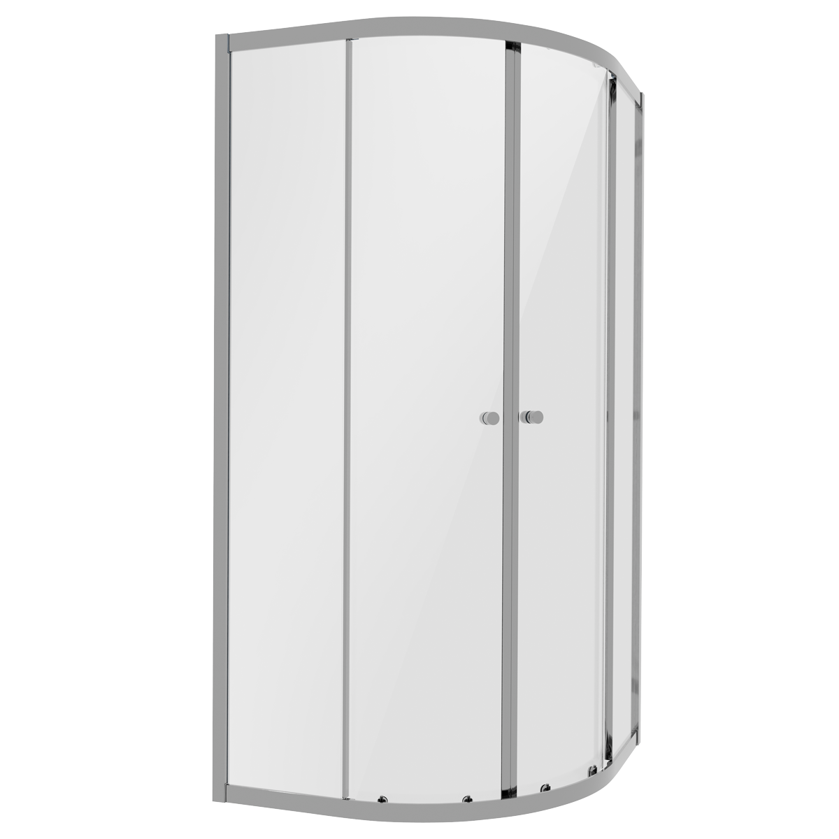 Quadrant Shower Entry Enclosure 800 x 800 x 1850mm with 6mm Tempered Glass - Chrome