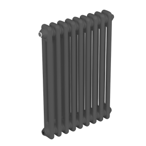 Baridi Horizontal Traditional 2 Column Radiator 600 x 427mm – Anthracite