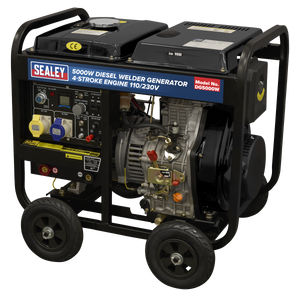 5000W Diesel Welder Generator 4-Stroke Engine 110/230V