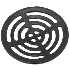 Black Cast Iron Round Gully Grid Man Hole Grate Drain Cover